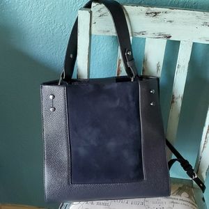 Leather tote/crossbody purse